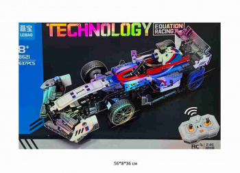 Конструктор арт. 8621 Автомобиль 637 дет. на р/у в кор.~