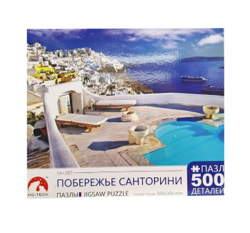 Пазл арт. PT08-2 Побережье Санторини 50*36 см 500 дет. в кор.= Пазл арт. PT08-2 Побережье Санторини 50*36 см 500 дет. в кор.=